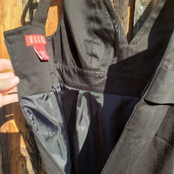 Y2K LITTLE BLACK DRESS - ELLE - SIZE 4 - BLACK - Picture 4 of 4